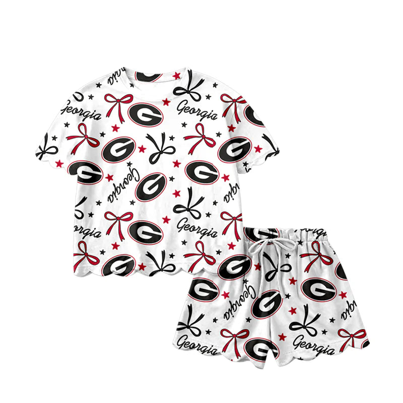 Scallop Short Sets- Girls- COLLEGE TEAMS