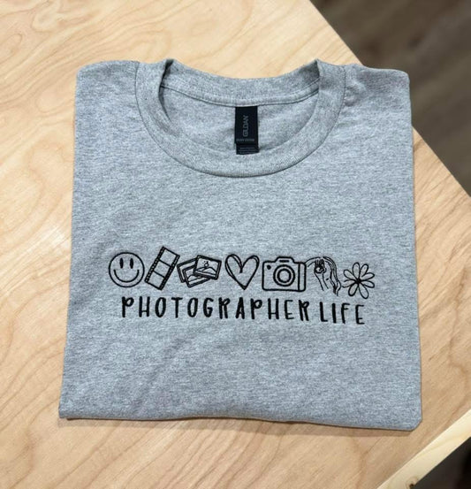 Photographer Life Embroidered