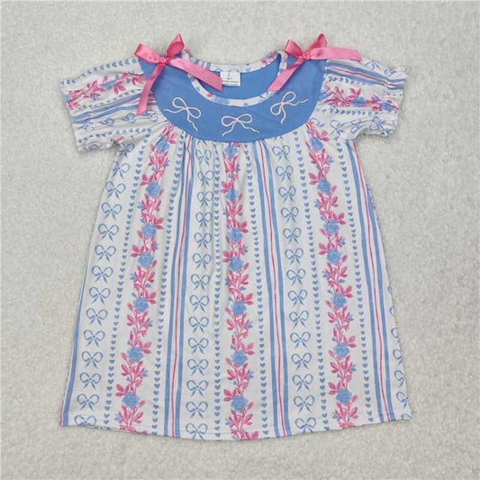 Pink and Blue Bow Dress