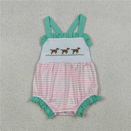 Teal and Pink Three Dogs Bubble