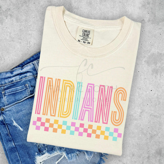 Indians Checkered Bottom