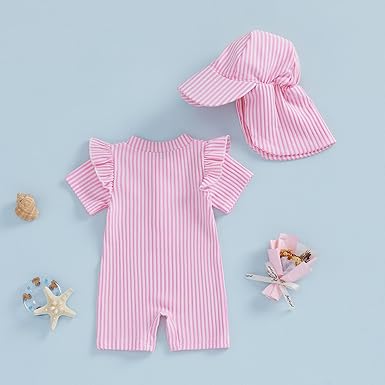 Seersucker Embroidered Bathing Suits and Coverups