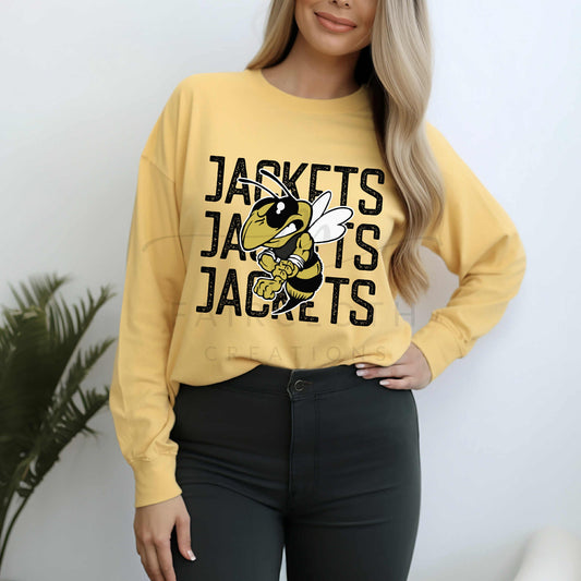 Jackets Stacked with Mascots