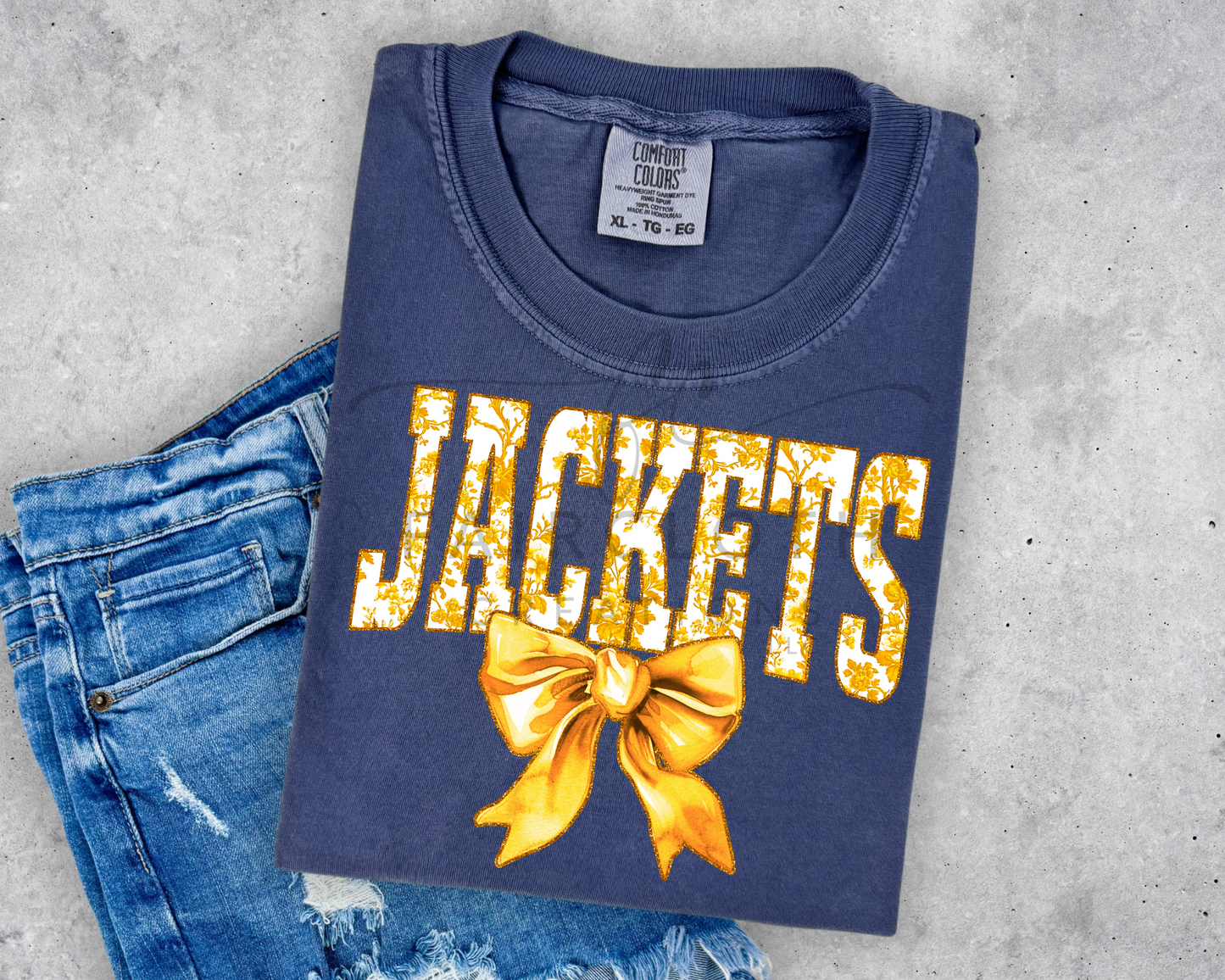 Jackets Yellow Gold with Floral Bow