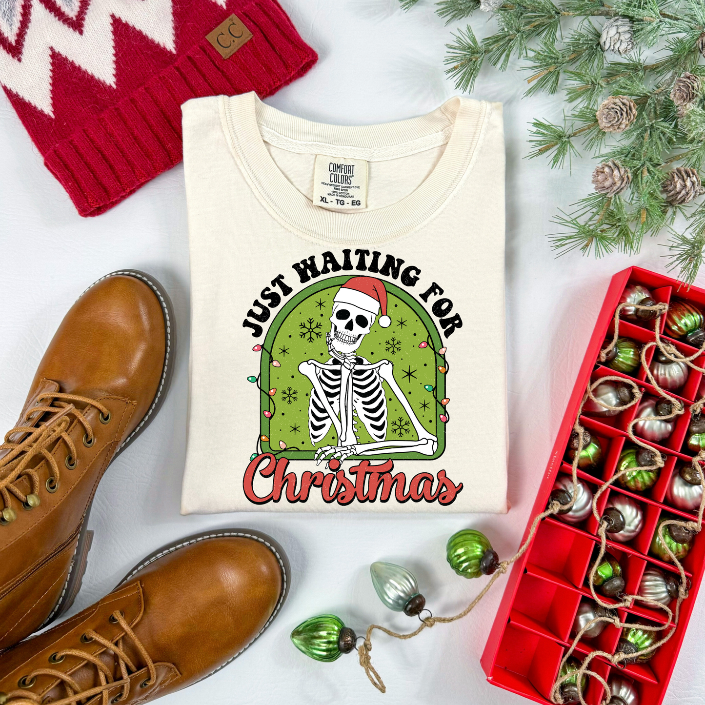 Just Waiting on Christmas Skeleton