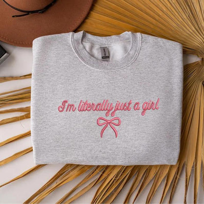 Just a Girl Embroidered