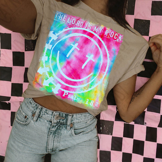 Lord is my Rock 4- Pink Tie Dye