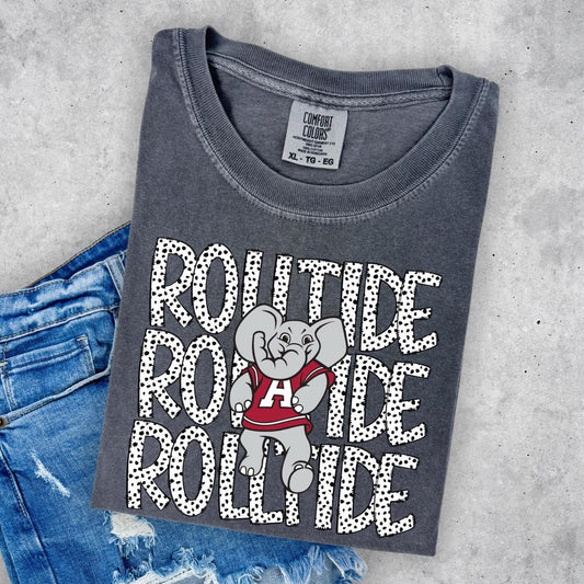 Leopard Rolltide with Elephant