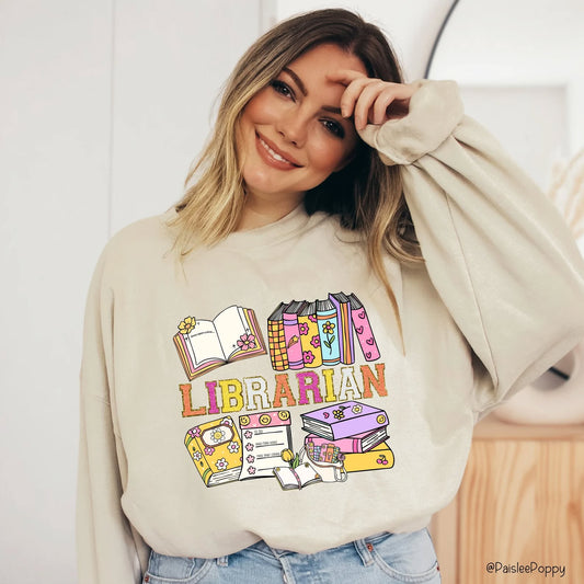 Librarian with Books