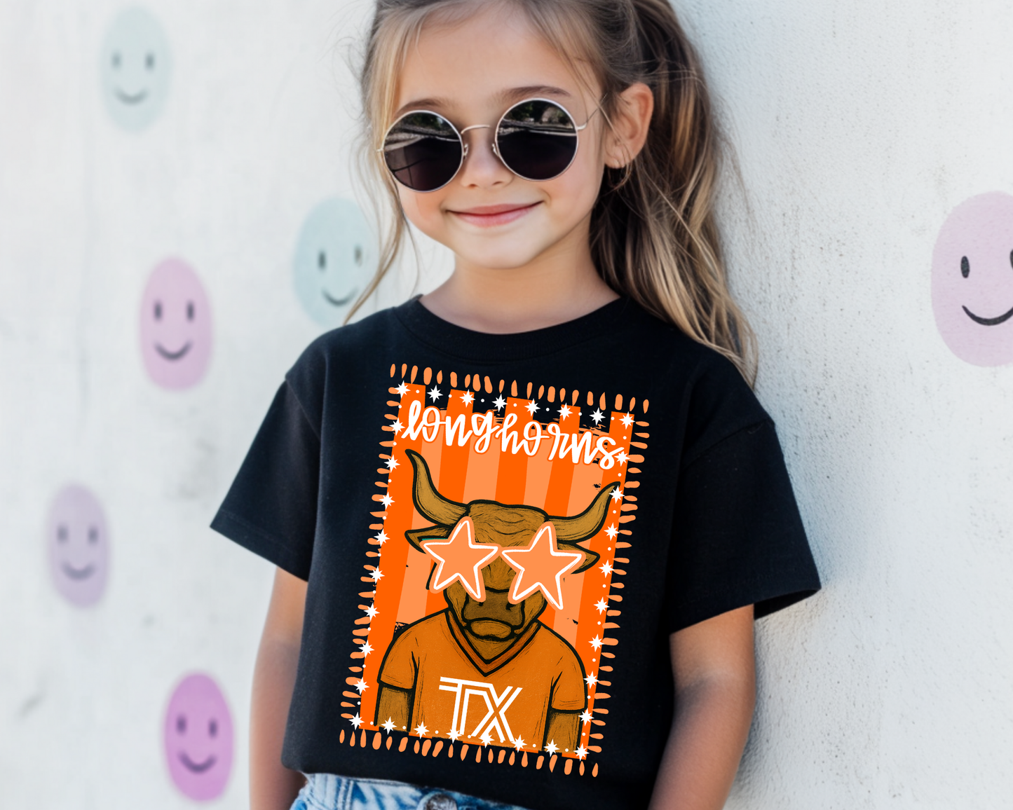 Longhorns Preppy Star Glasses
