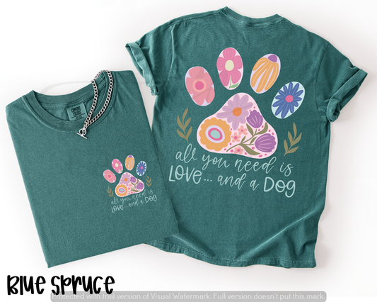 Love and a Dog with Paw