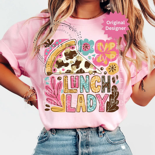 Lunch Lady with Pizza