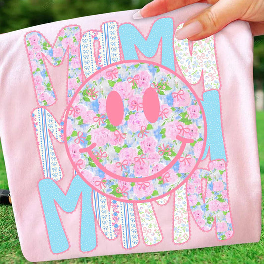 Mama Stacked Floral with Bow