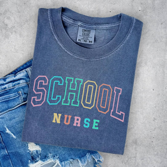 Multicolor School Nurse