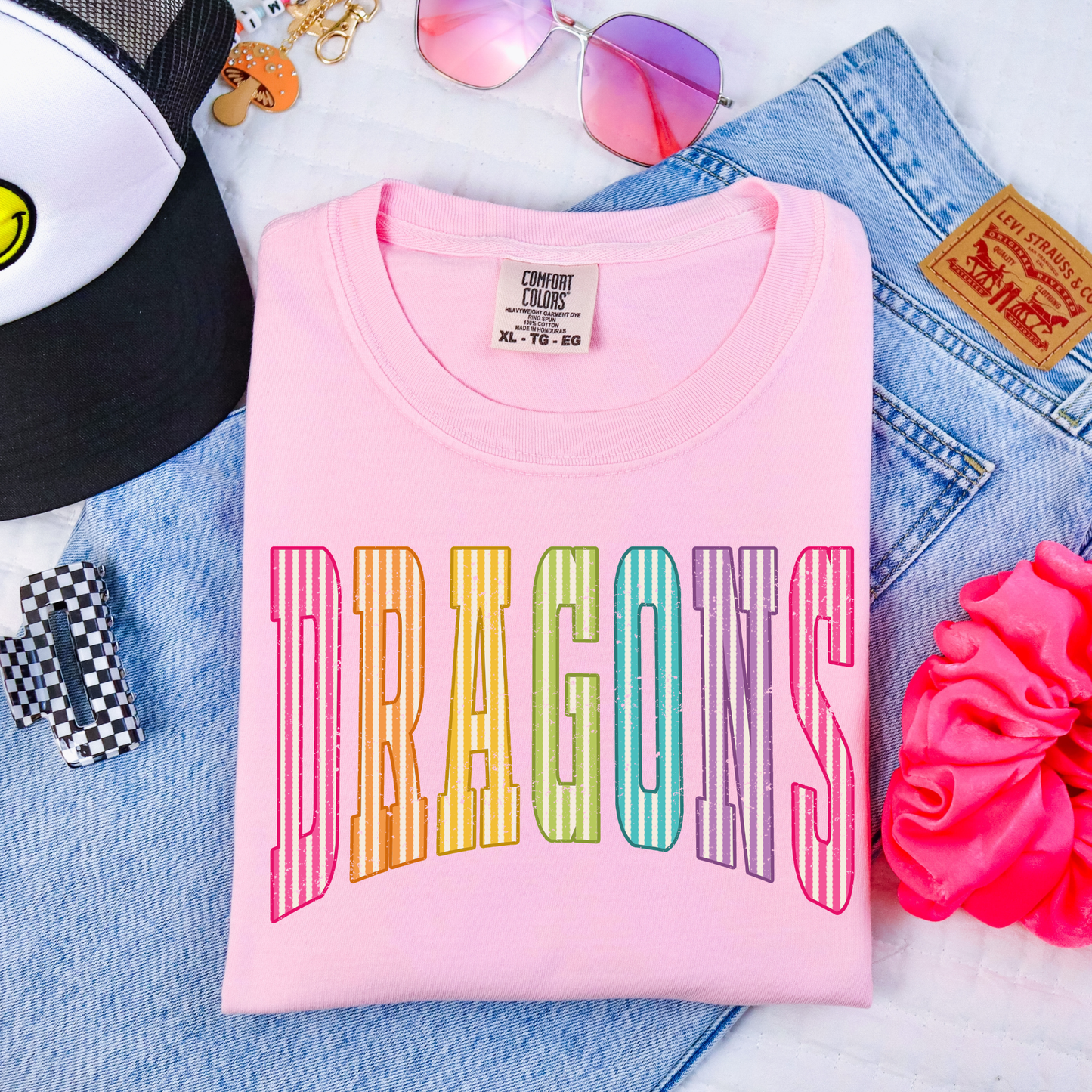Neon Stripped Dragons