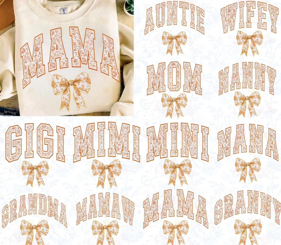 Orange Floral mama Names
