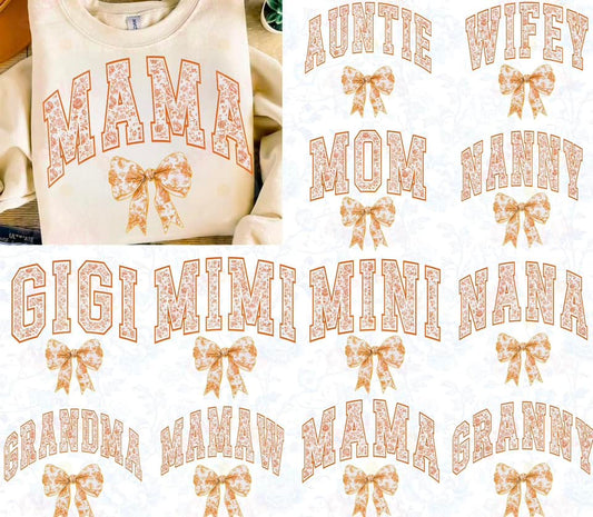 Orange Floral mama Names