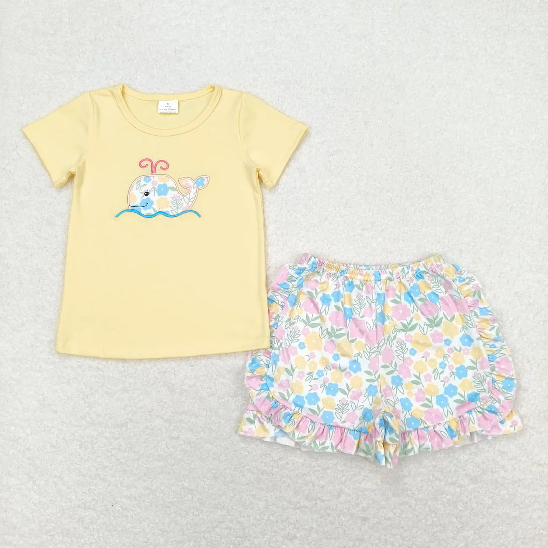 Floral Whale 2pc Set
