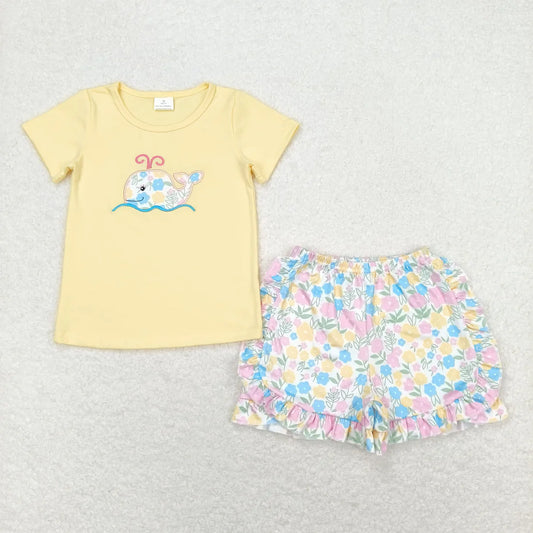 Floral Whale 2pc Set