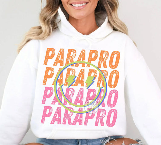 Para Stocked Orange and Pink with Wink Smiley