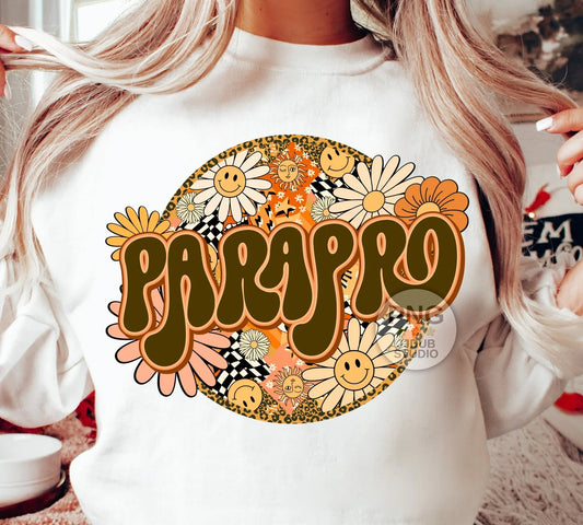 Parapro Brown Boho Circle Daisies
