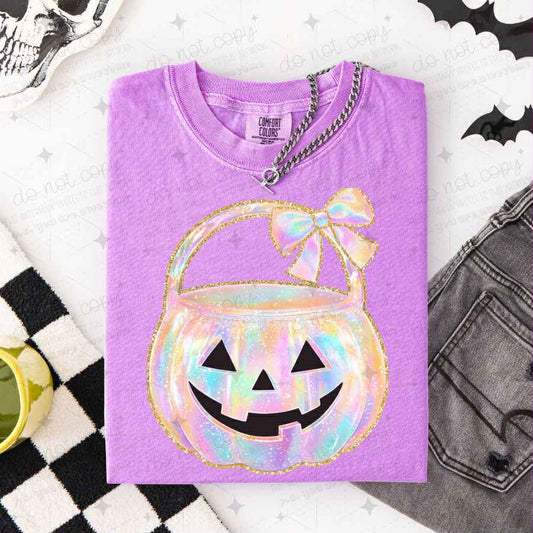 Pastel Pumpkin with Bow