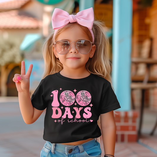 101 Days of School Pink Disco Balls