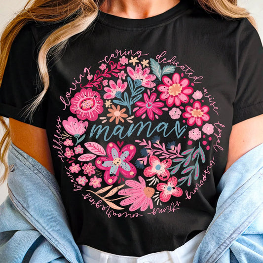 Pink Floral Mama Circle