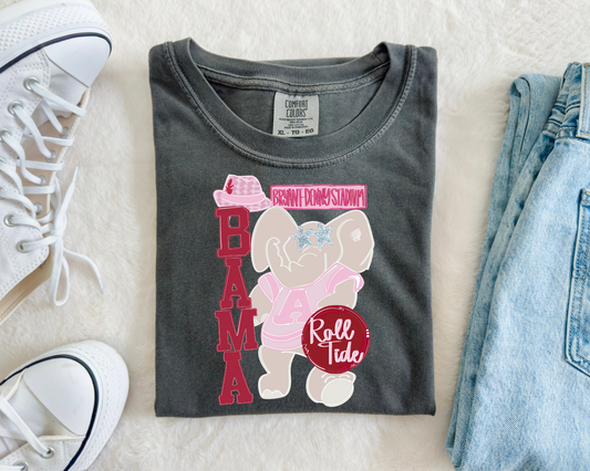 Pink Roll Tide Preppy