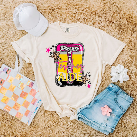 Pink Teacher Yellow Notebook Paper