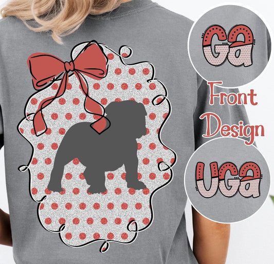 Polka Dot UGA Silhouette