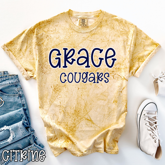 Pop Grace Cougars Navy and White