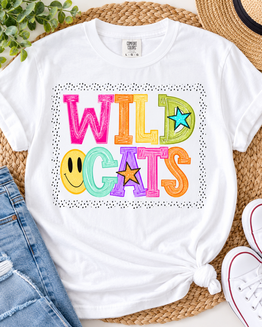 Preppy Wildcats with Smiley