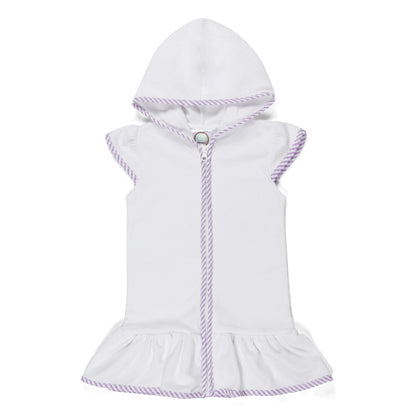 Seersucker Embroidered Bathing Suits and Coverups