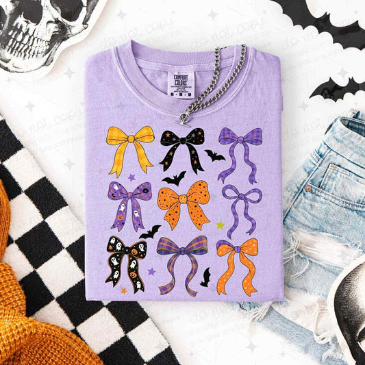 Purple Orange Bow Collage