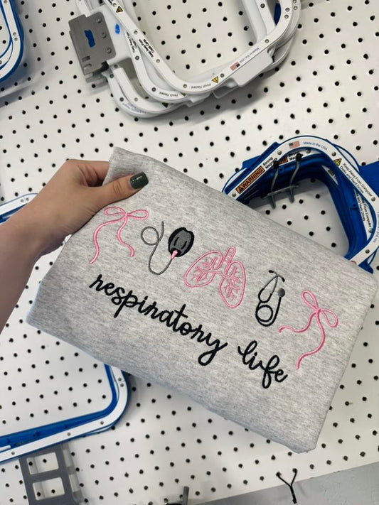 Respiratory Life Embroidered