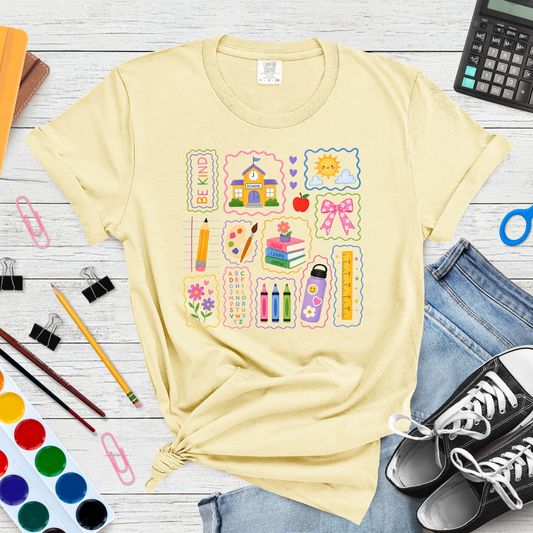 School Supply Collage