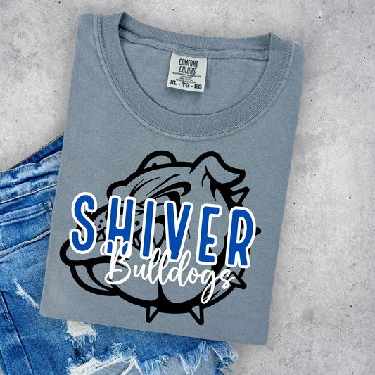 Shiver Bulldogs with Dog Outline