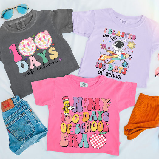 101 Days of School Smiley Face, Astronaut and School Era