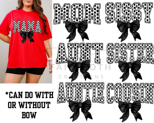 Soccer Names with Bow