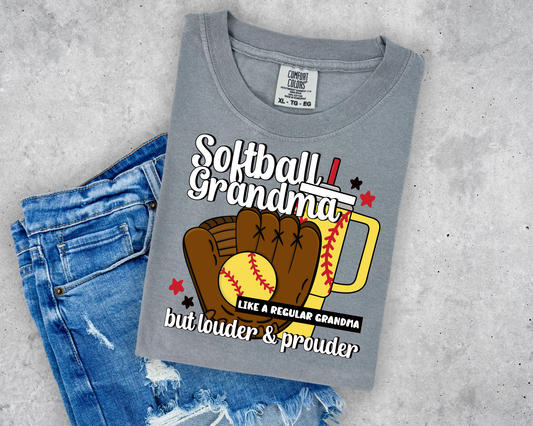 Softball Grandma Louder Prouder