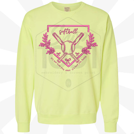 Softball Home Plate Embroidered