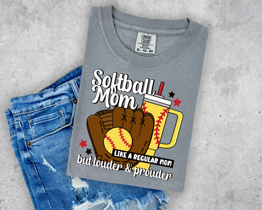 Softball Mom Louder Prouder