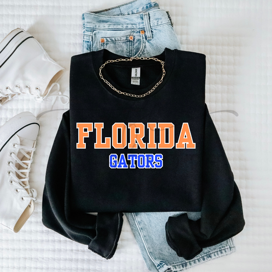 Straight- Florida Gators- White Orange and Blue