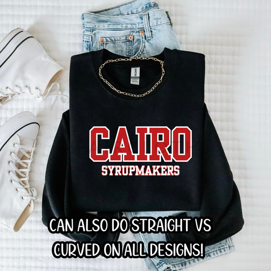 Straight- Cairo Syrupmakers- Red and White
