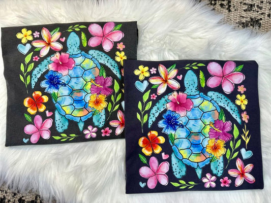 Summer Floral Turtle