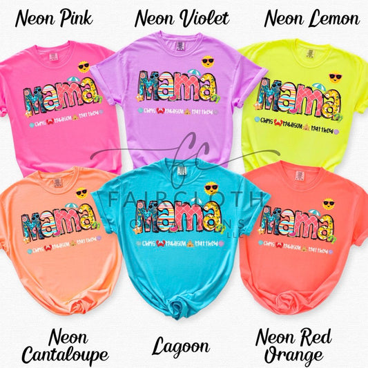 Summertime Custom Name with Kid Names