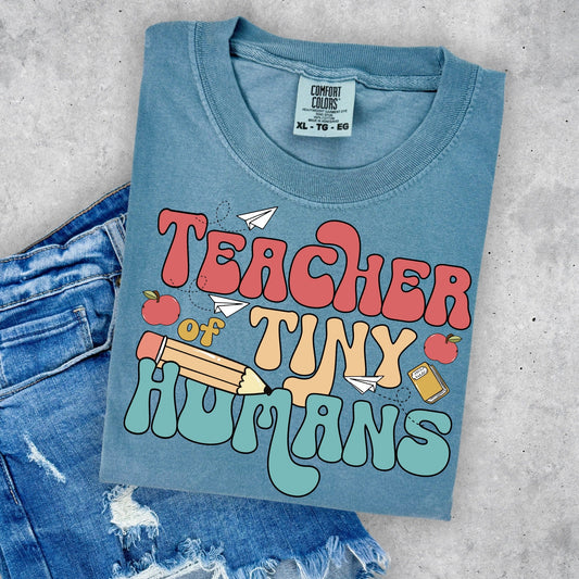 Teacher of Tiny Humans Red Yellow Blue