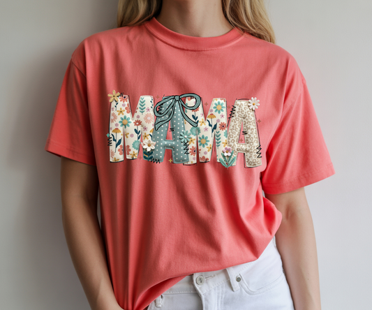 Teal Floral Mama