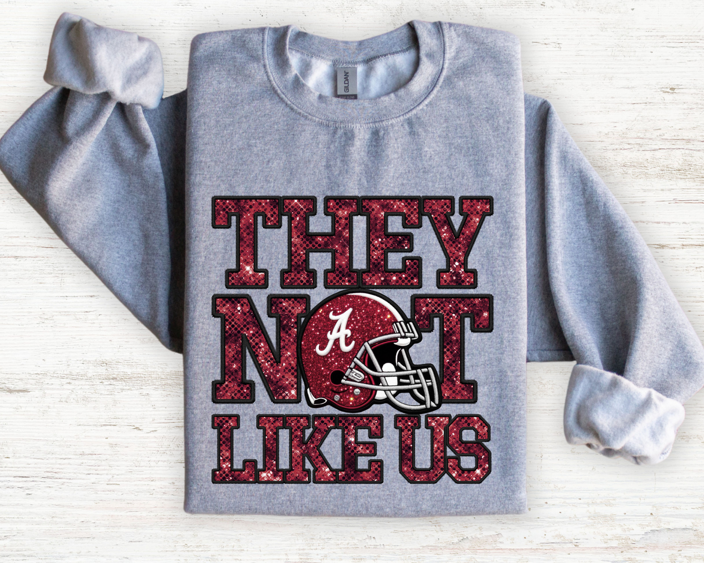 They Not Like Us Alabama Faux Sequin